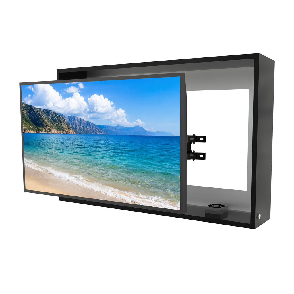 40-43 inch Waterproof Outdoor TV Enclosure Dustproof, Impact-Resistant with Anti-Theft Lock