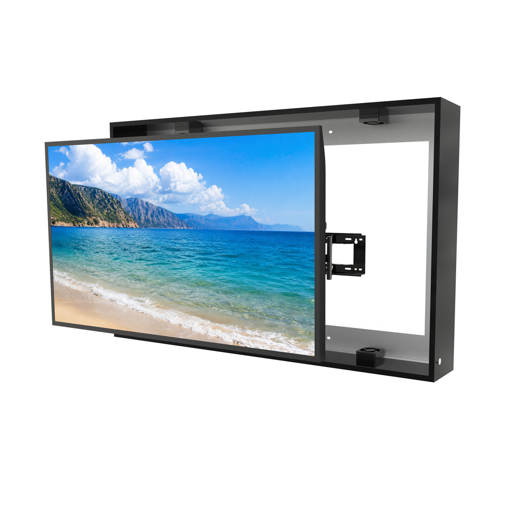 70-75 inch Waterproof Outdoor TV Enclosure Dustproof, Impact-Resistant with Anti-Theft Lock